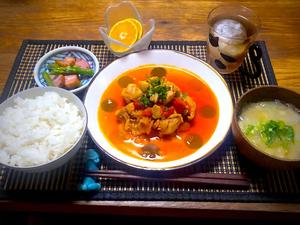 チキンのトマト煮込み|ヒヨリ飯さん