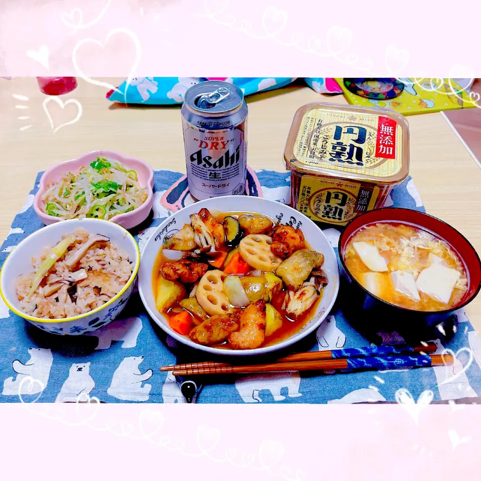 １０／１ ｓｕｎ 晩ごはん🍴＊○°|rinaronarさん