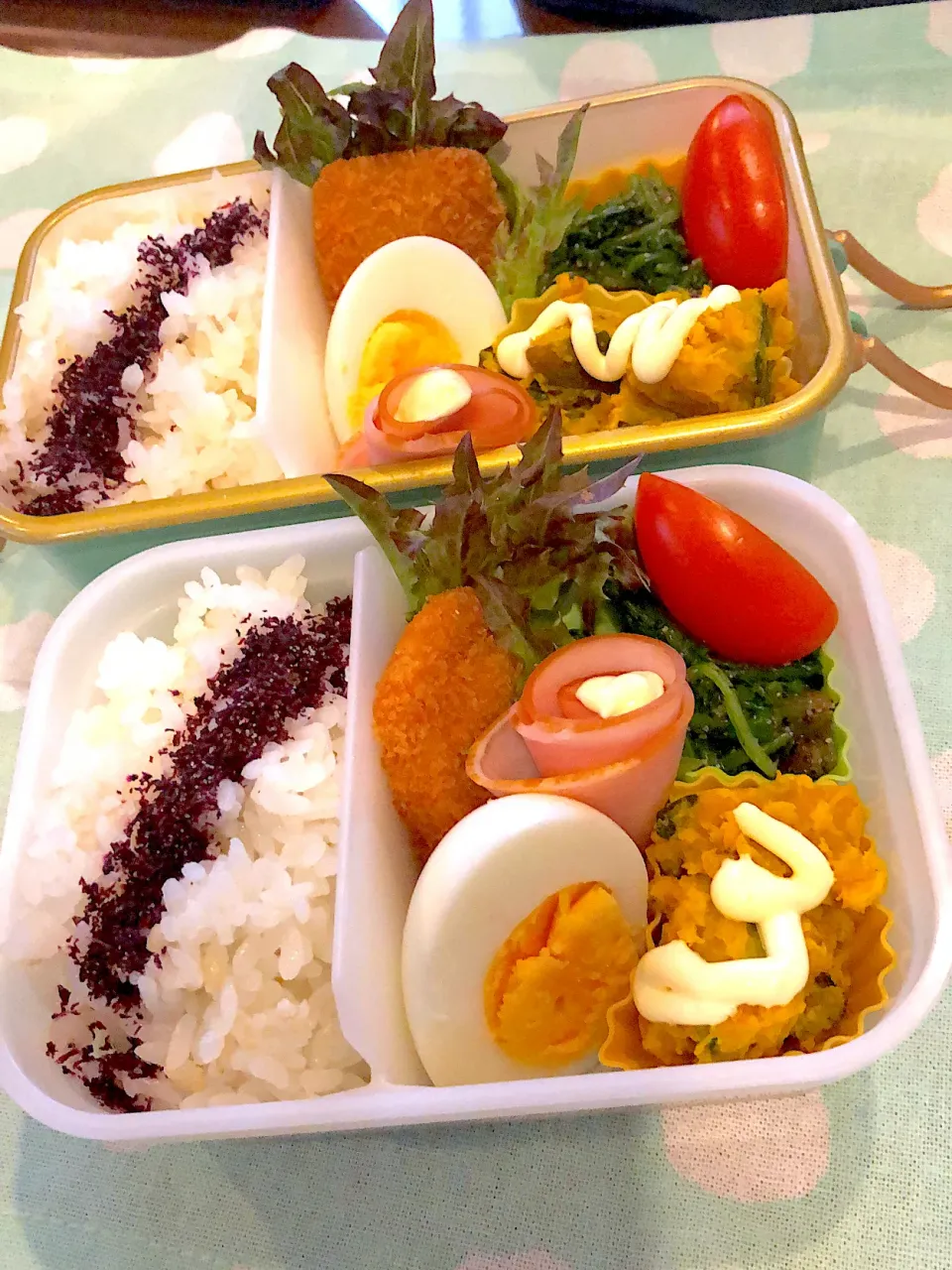 2023.10.2  ＊今日のお弁当＊ほうれん草の胡麻和え♬*°|rinrin*mama*さん