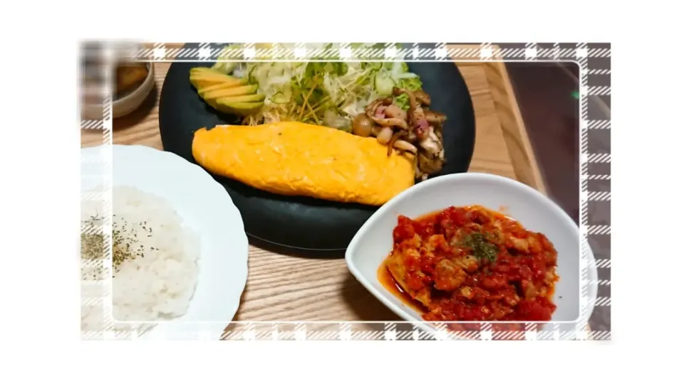 豚ロースのトマト煮🍅🐷&オムレツ🍳|石川ティハルさん