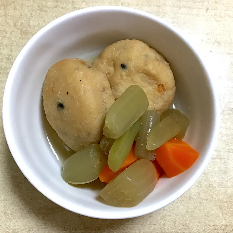 がんもとふきの煮物|春の日さん