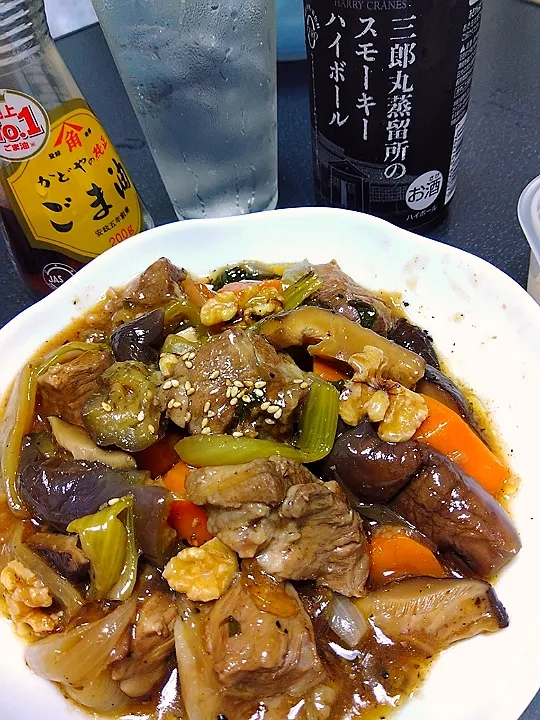 試作失敗】豚肉と秋野菜の中華風煮込み〜あんかけ仕上げ〜|Youさん