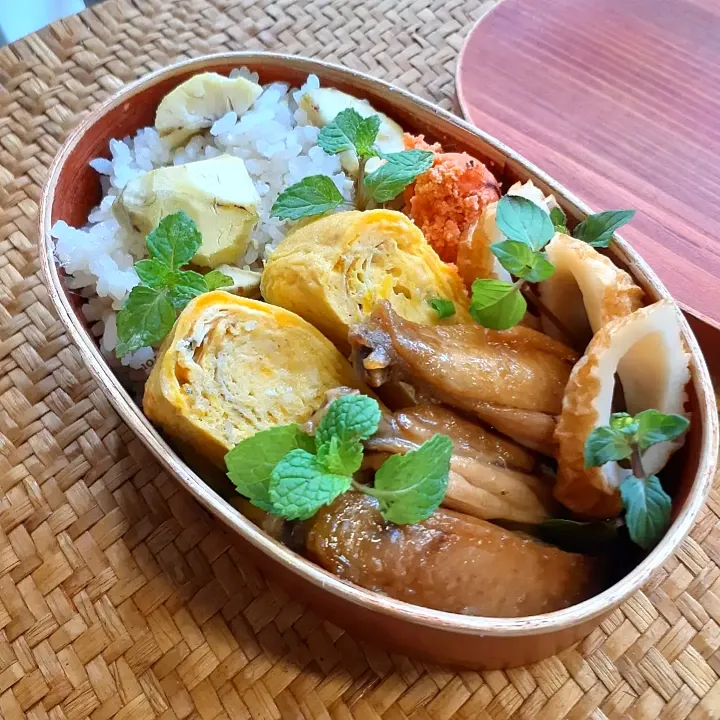 栗ご飯の秋弁当🍁|ゆっこさん