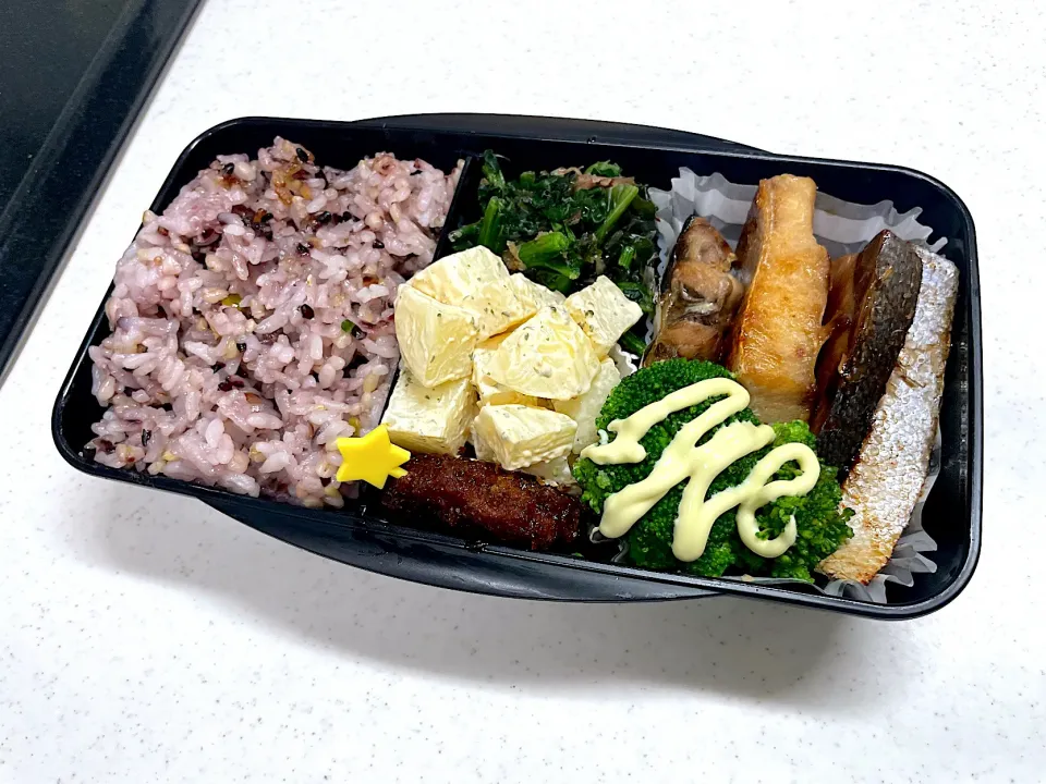 Snapdishの料理写真:10/3 彼氏弁当⁂ブリの照り焼き弁当|ゆさん