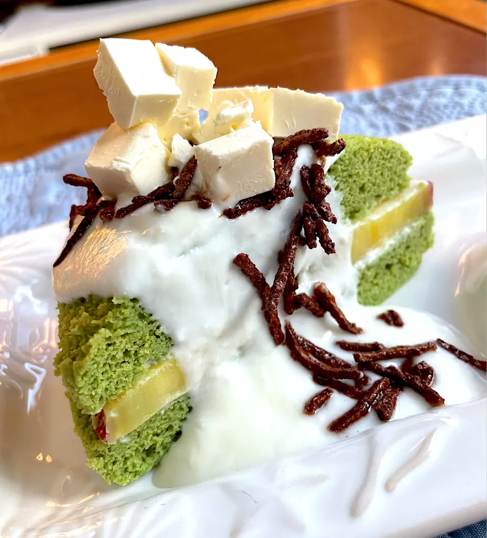 Snapdishの料理写真:おから蒸しパンケーキ🍰|かなさん