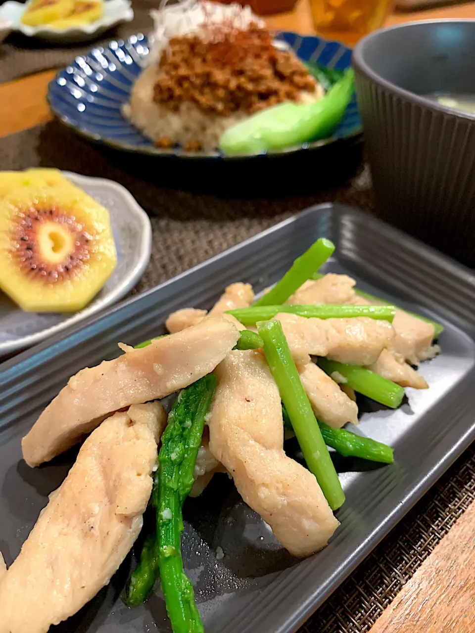 鶏肉の塩麹漬け炒め|いちごさん