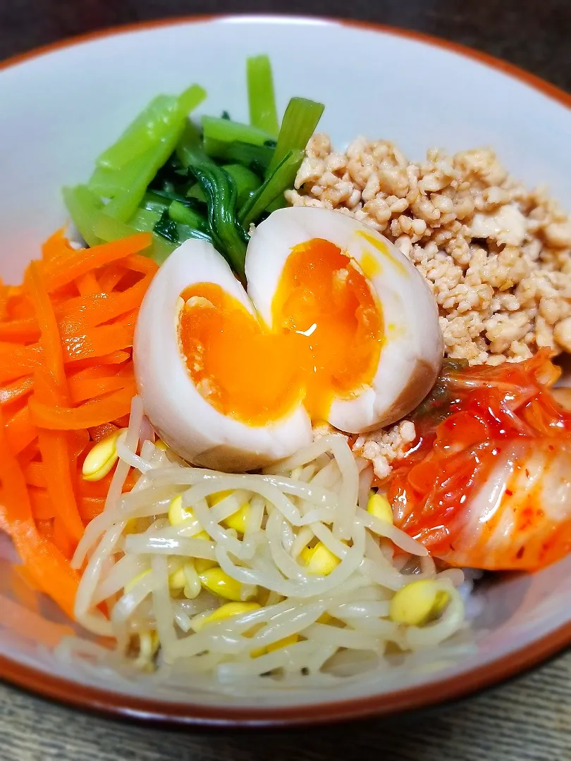 パパ盛りつけ👨ビビンバ丼|ぱんだのままんさん