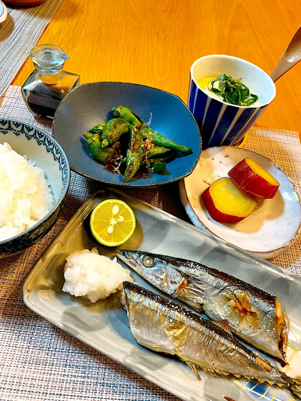 秋刀魚の塩焼きで晩御飯|Mikaさん