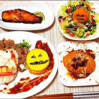 Snapdishの料理写真:🎃ハロウィンごはん🍴|starさん