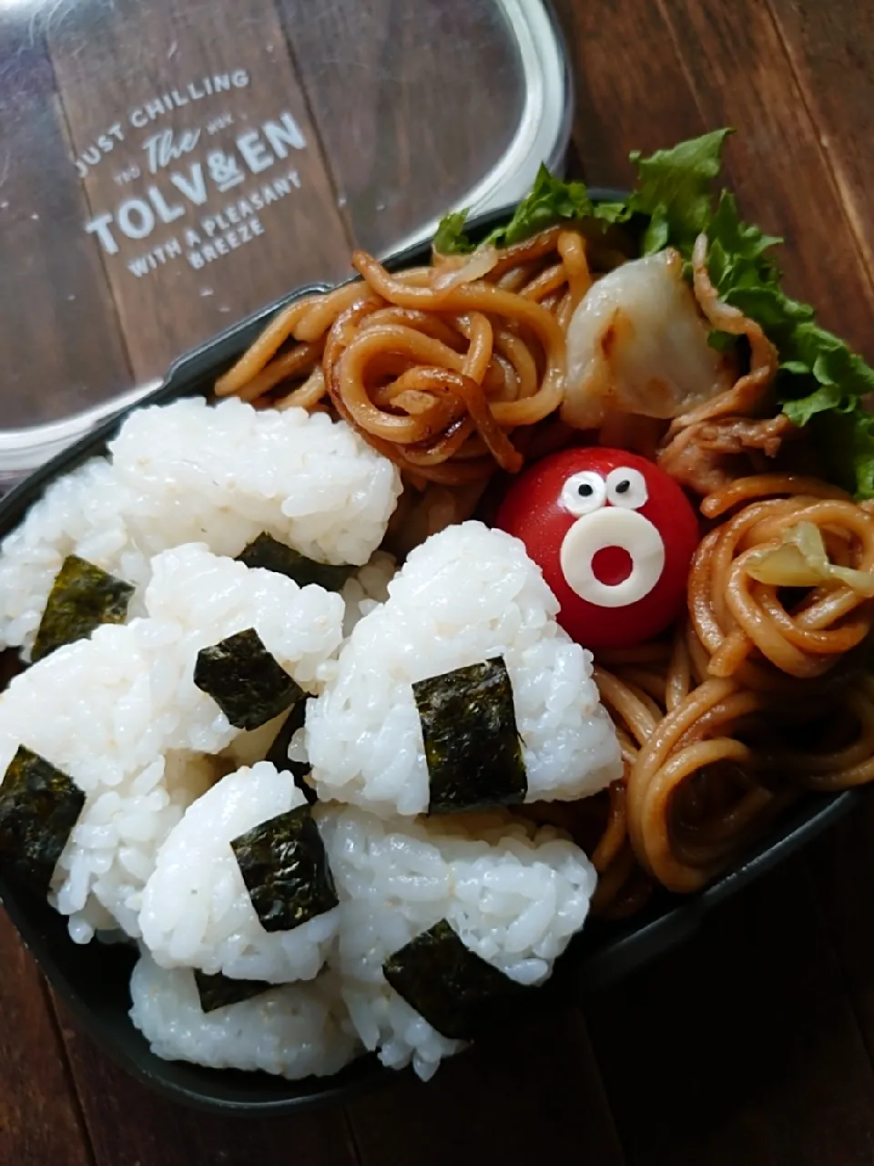 漢の…次女用🍱こにぎりモリモリ焼きそば弁当|ᵏᵒᵘさん