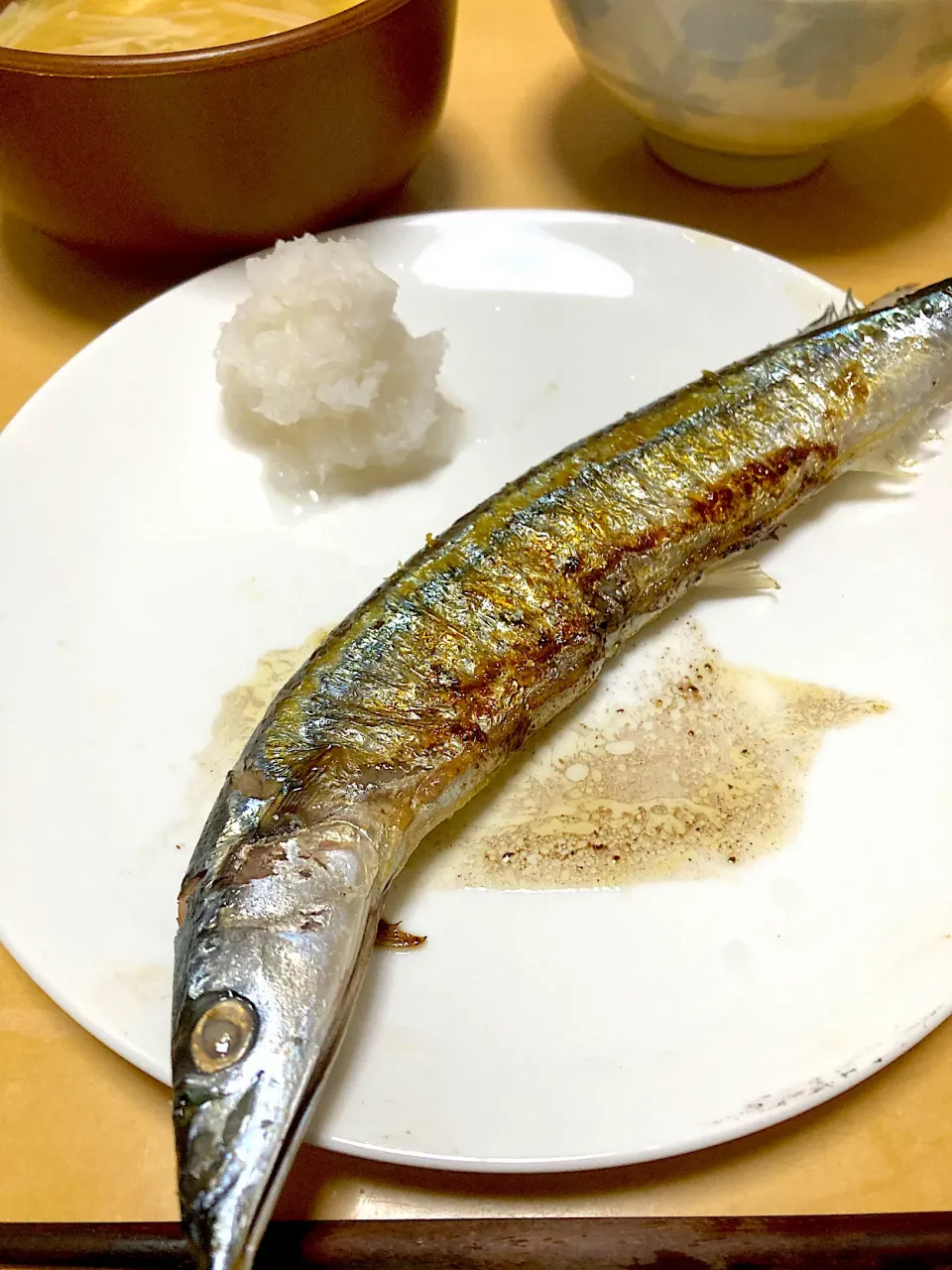 単身赴任中の男飯(秋刀魚)|おおもりの星さん