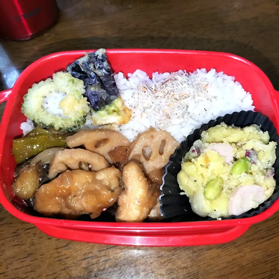 私弁当🍱
　さつま芋サラダ😊|miimiさん