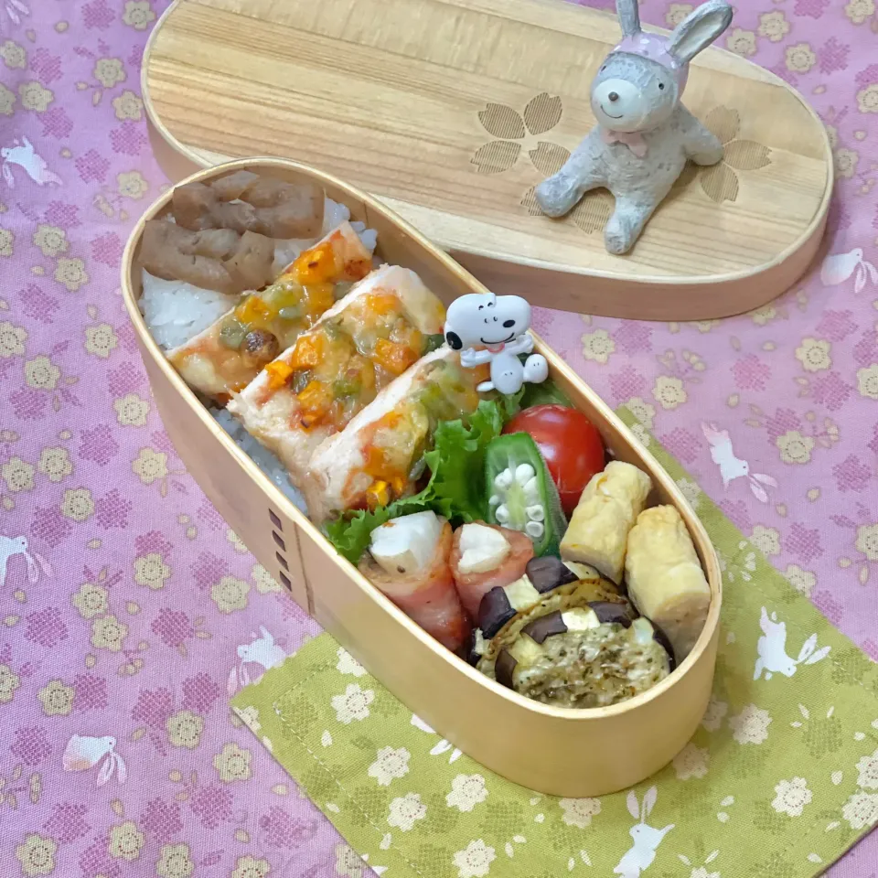 ササミピザ☘️の💙ちゃんお弁当　10/5木|sweet homeさん