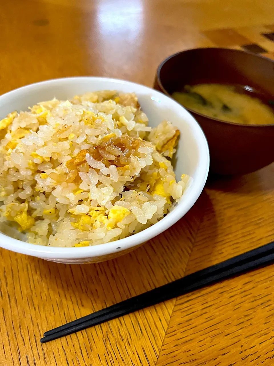 今日の朝ごはん~毛蟹たっぷり炒飯-|ゆかｕさん