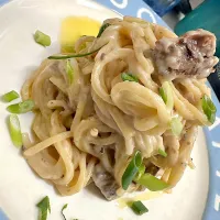 イワシの蒲焼き缶で作るクリームパスタ|chef_92さん