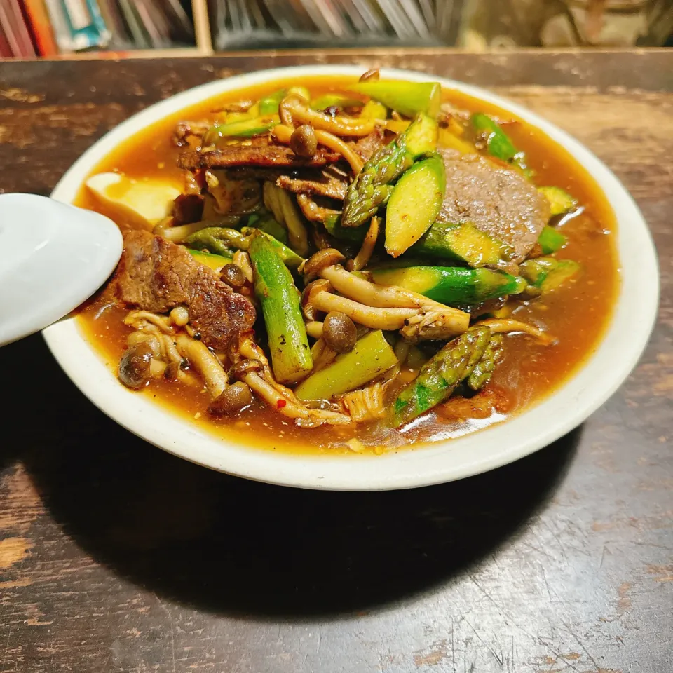 麻辣餡掛け肉豆腐|メケめしさん