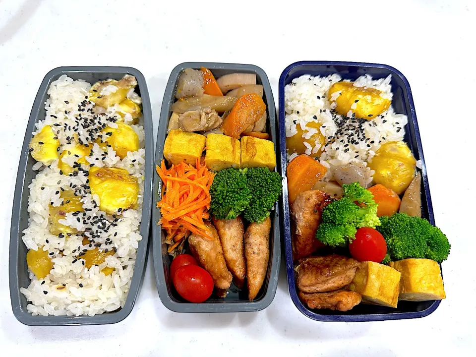 Snapdishの料理写真:栗本気でむいちゃいました。弁当|naoさん