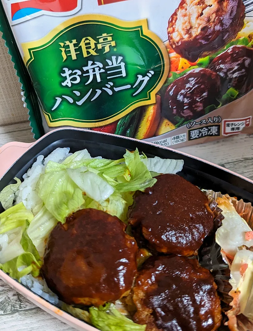 Snapdishの料理写真:ハンバーグ丼弁当|つほママさん