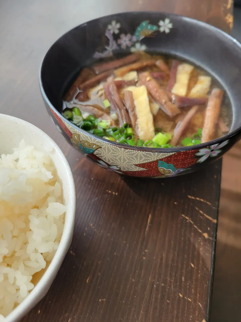 ズイキのお味噌汁、、|あんさん