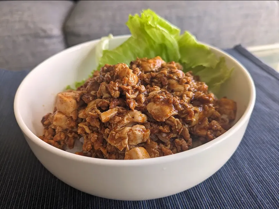 大豆のお肉で麻婆丼|しあるさん