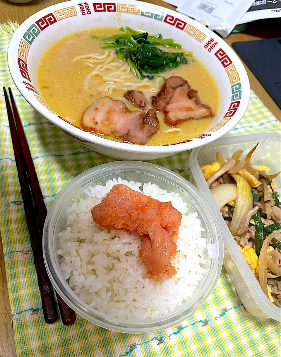 家系ラーメン　明太ご飯|コさん