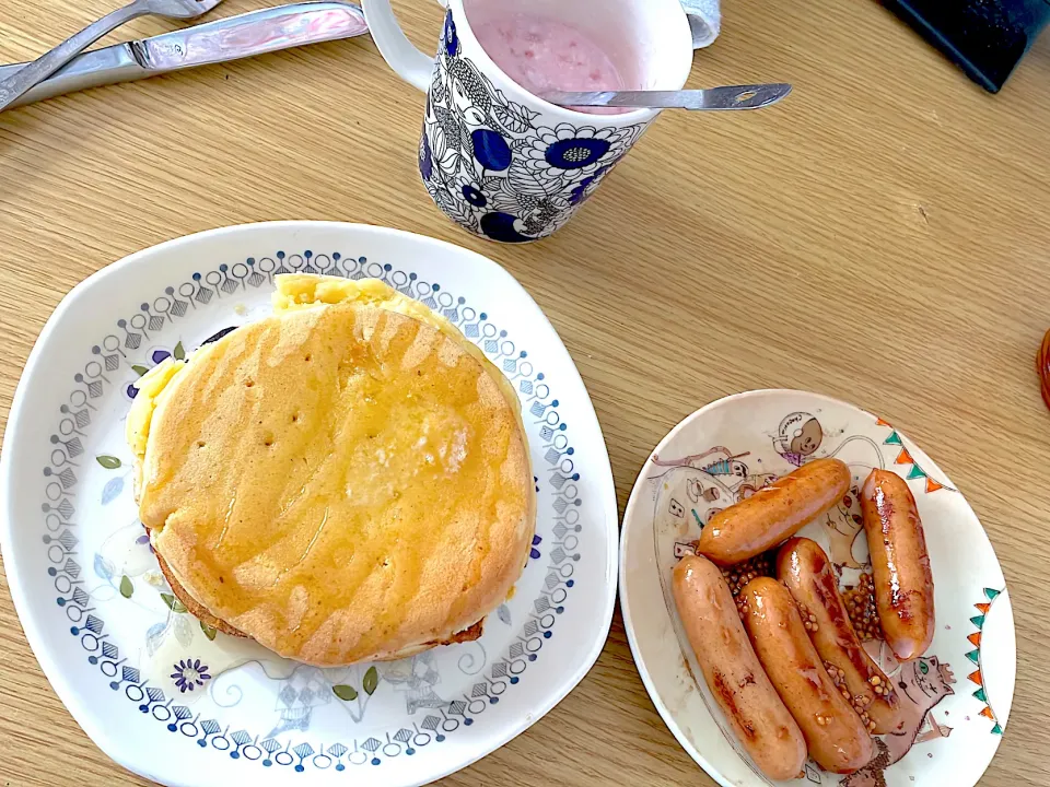 ホットケーキ　しろくまちゃんのパッケージだった！|ぽんぽこまめだ。さん