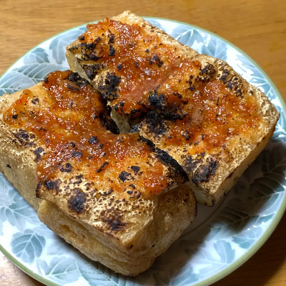 油揚げのヤバ味噌焼き^_^|きよっさんさん