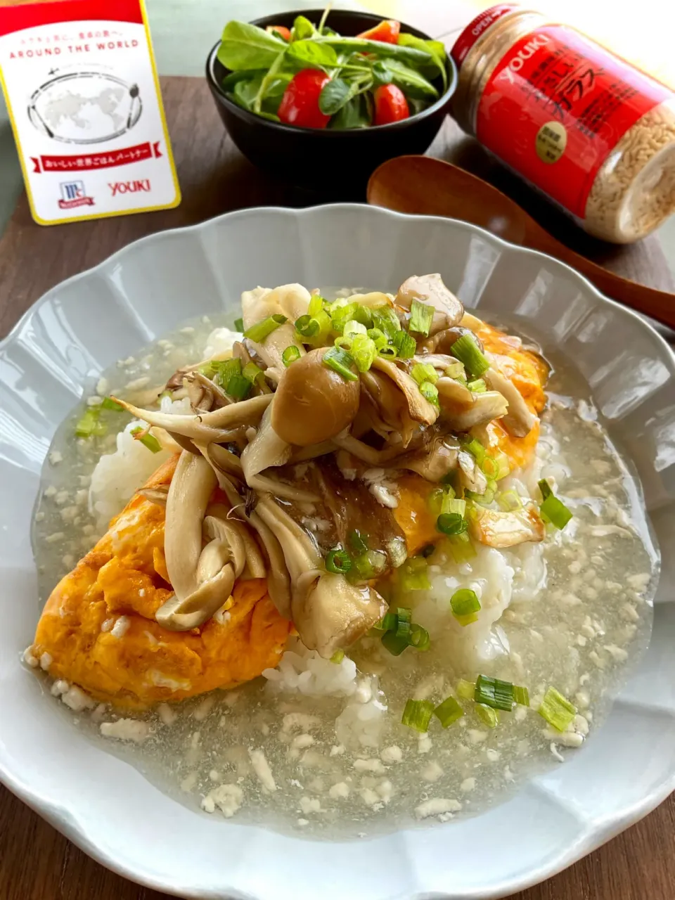 餡かけ☆オムレツ&キノコのっけご飯|スイーツポテトさん