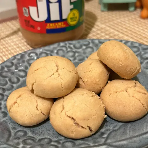 「Jif クリーミーピーナッツバター」を使ってみたSnapdishの料理・レシピ写真:簡単ピーナツバタークッキー🍪