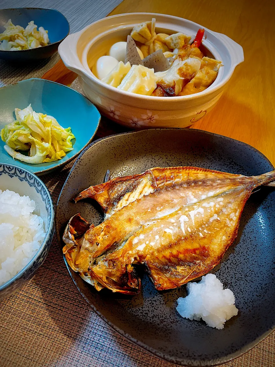 鯵の開きで晩御飯|Mikaさん