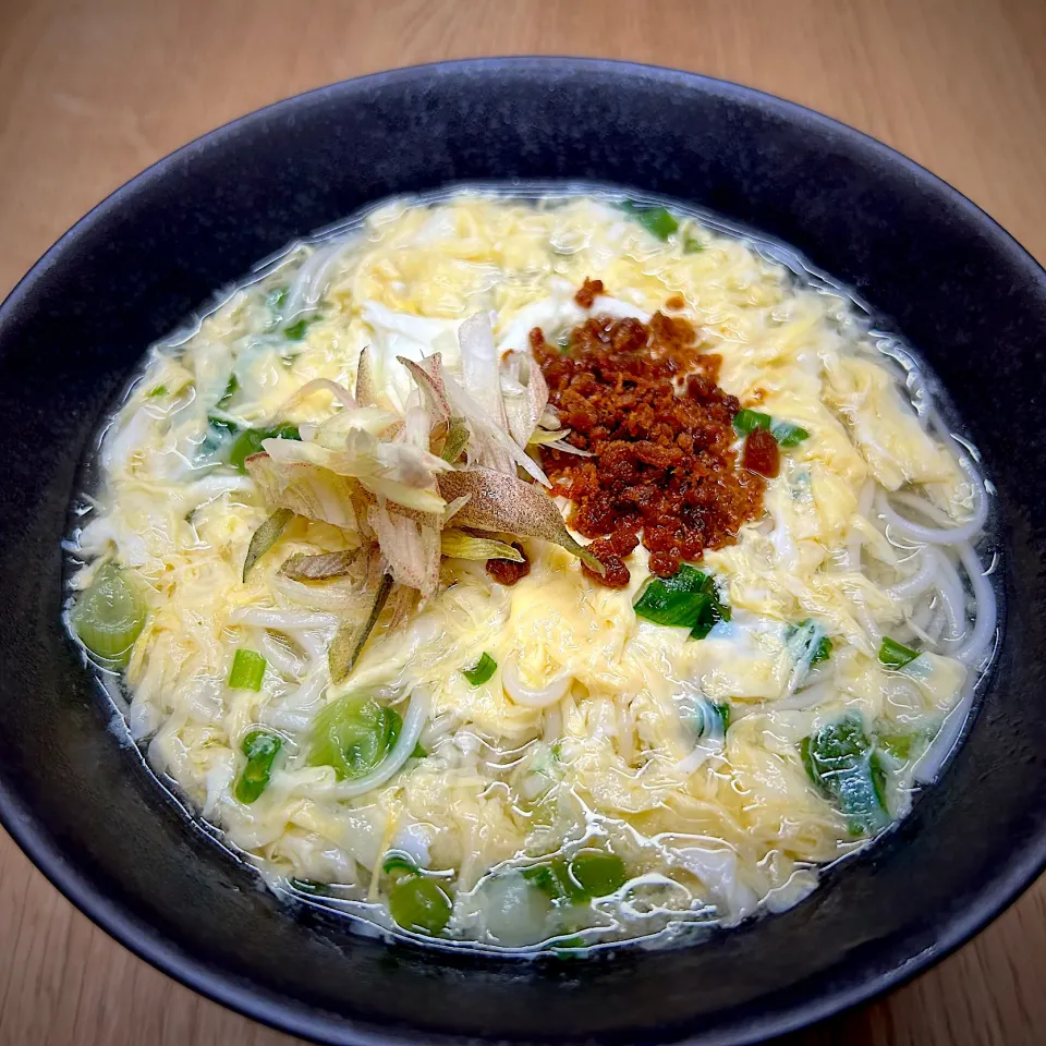 Snapdishの料理写真:かき玉にゅうめん🍜|みほままこさん