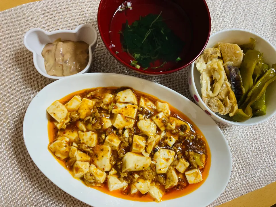 【風邪が長引いている】麻婆豆腐　煮浸し|飛鳥さん