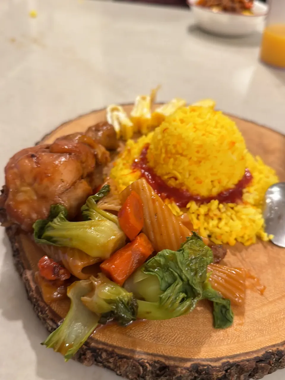 Snapdishの料理写真:One piece inspired chicken rice|Ariz Guzmanさん