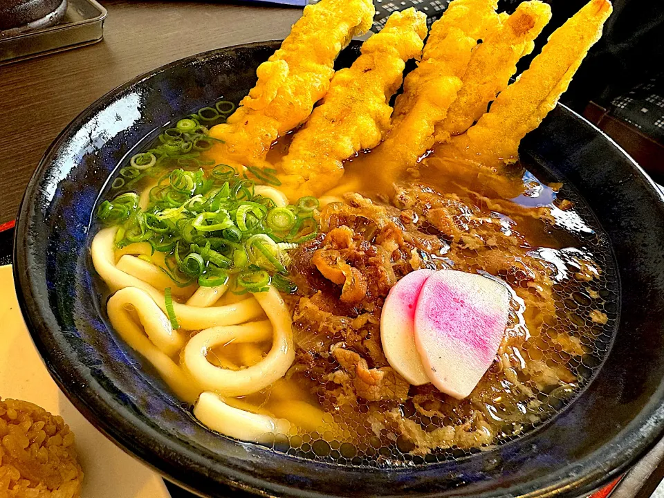 Snapdishの料理写真:ごぼう天肉うどん|mettiさん