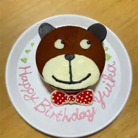 孫のバースデーケーキ🎂チョコレアチーズケーキ|あけさんさん