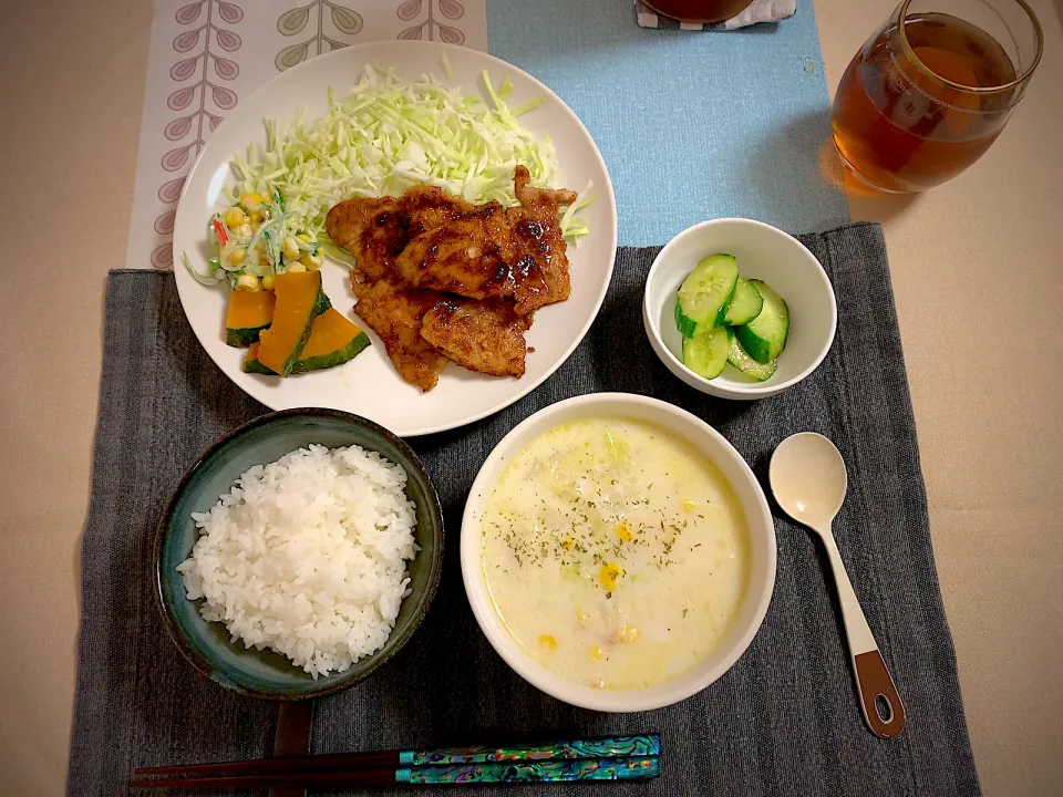 2023/10/9 だいぶ寒くなって来ましたね晩ご飯🍚|ひーちゃんさん