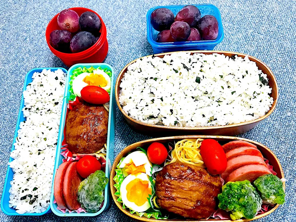 チーズinハンバーグ弁当🍱|みえさん