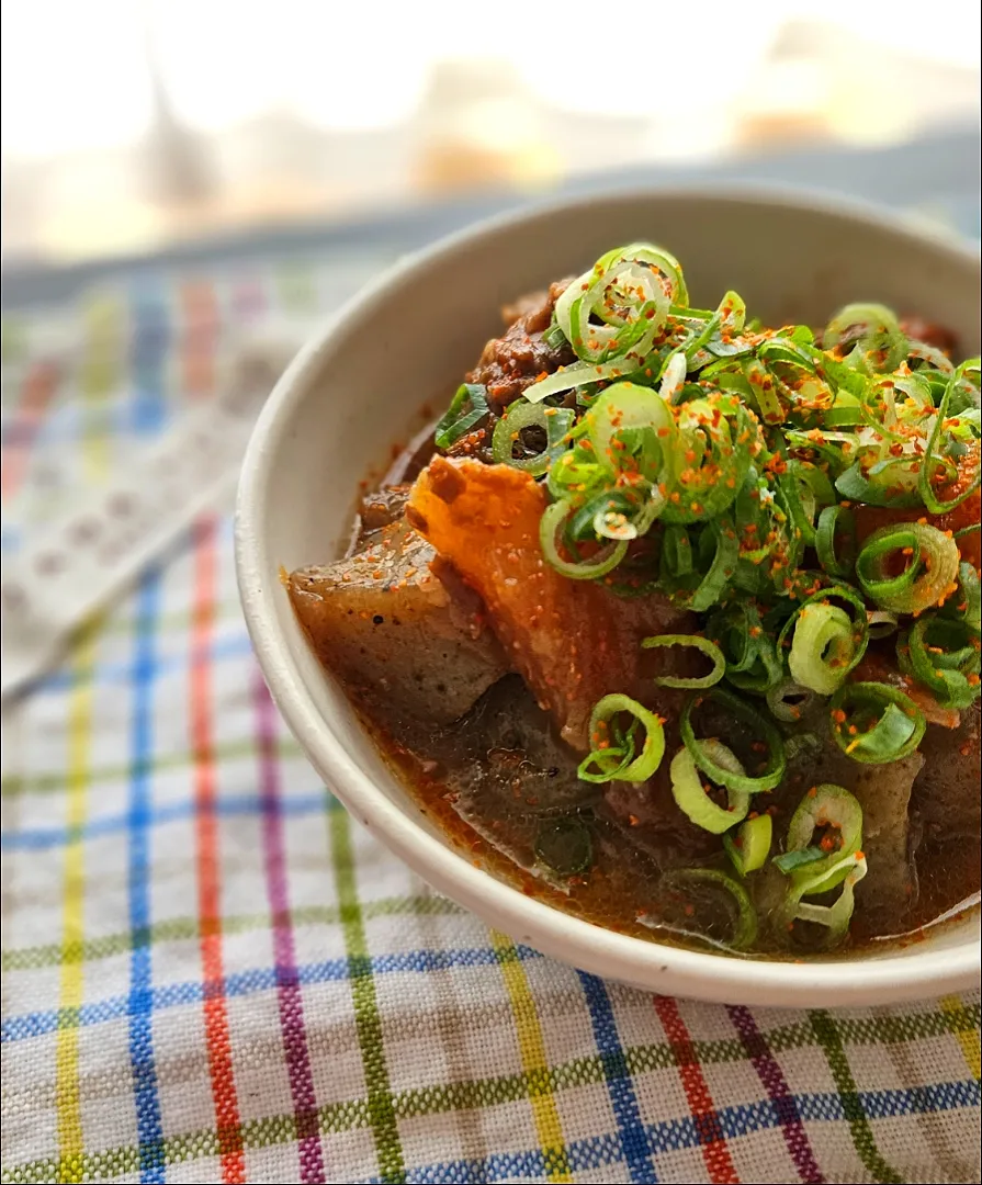 牛スジとこんにゃくのぼっかけ

神戸の郷土料理
ネギと一味たっぷりで食べるんが好きやねんなぁ💕|みゆりんさん