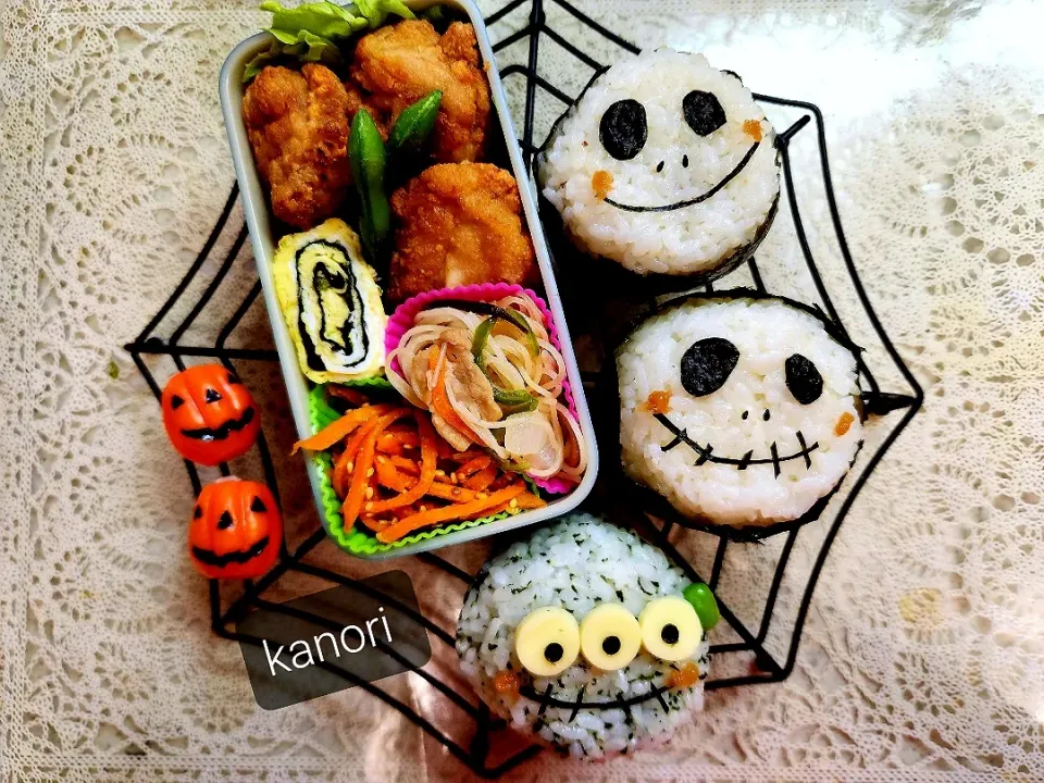 JL弁当９５～ハロウィンおにぎり🍙|かのりさん