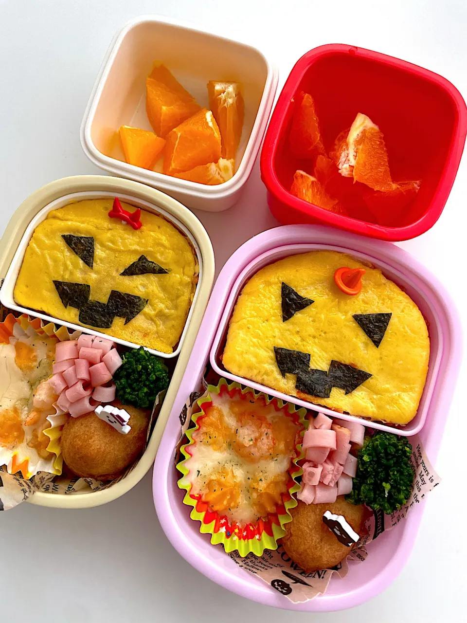 子供弁当🍱ハロウィンオムライス|mari＊yuakitoさん