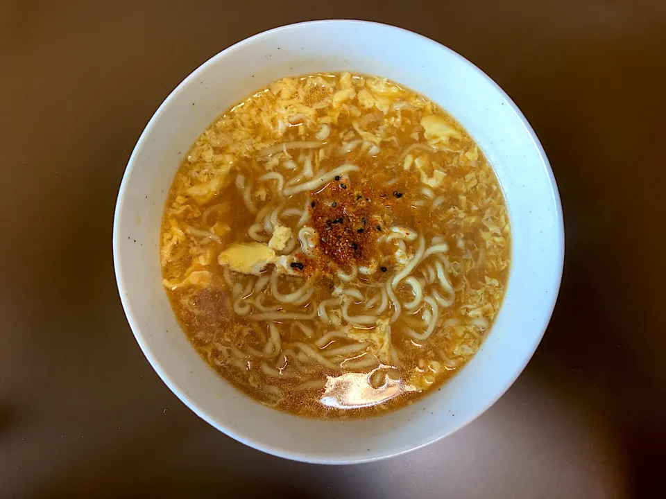 マルちゃん正麺 味噌味(玉子入)|ばーさんさん