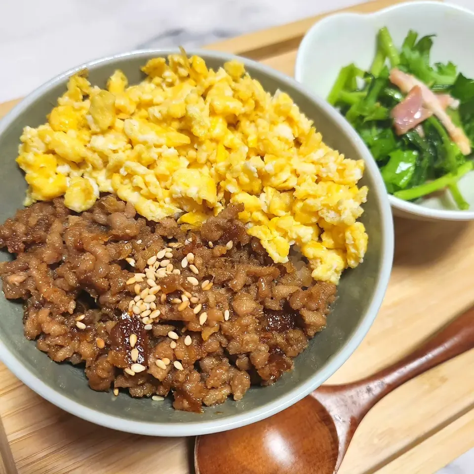 夕ごはん🍚二色丼|Sakuraさん