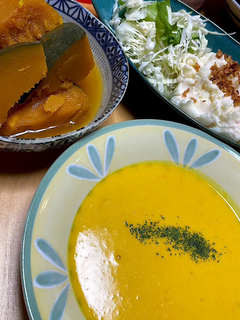 かぼちゃスープ、かぼちゃ甘煮完成🎃|abekoさん