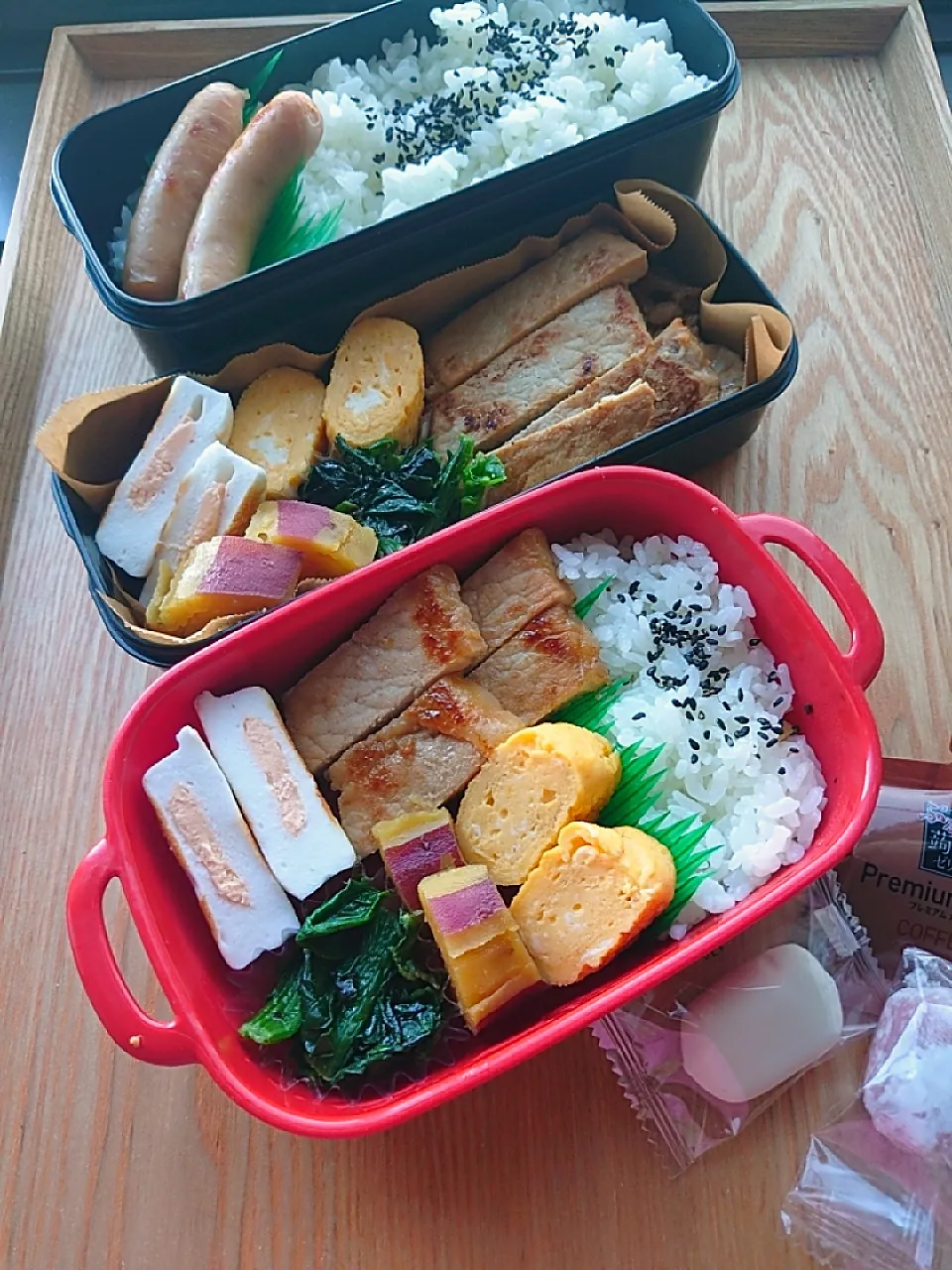 夫と娘のお弁当|みわさん