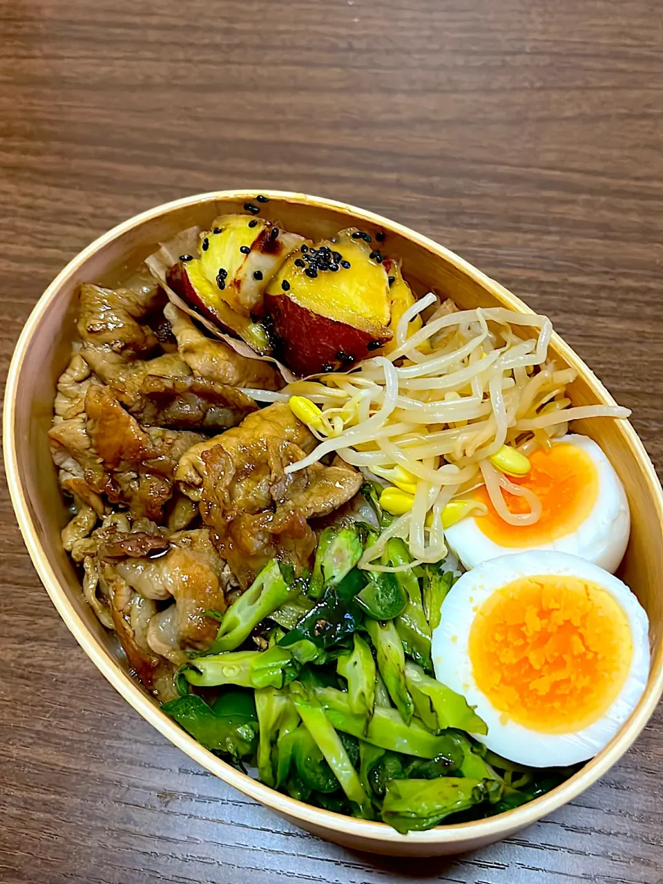 豚丼弁当|まあるななさん