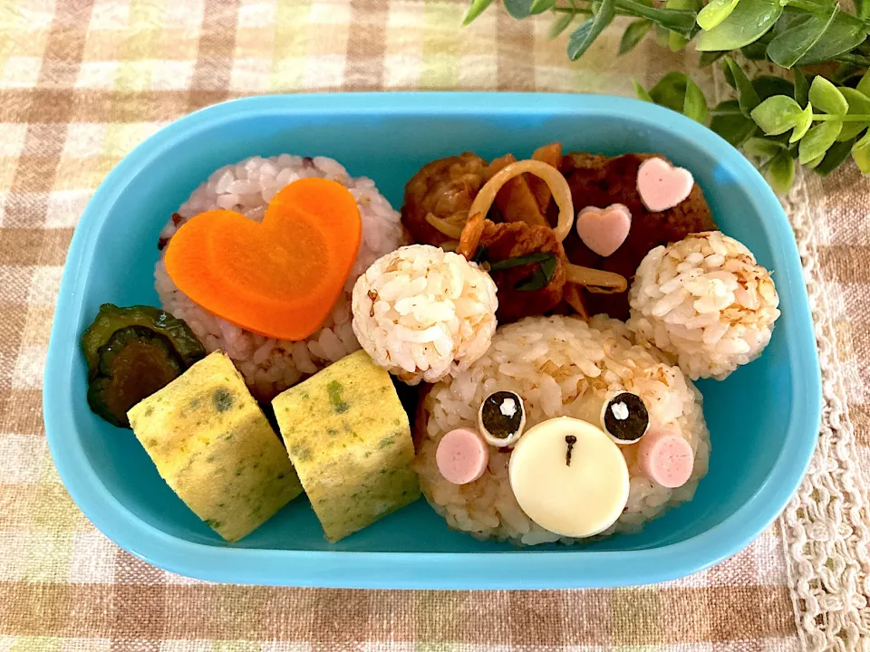 ＊べびたん幼稚園お弁当＊くまさん🐻💕＊|＊抹茶＊さん