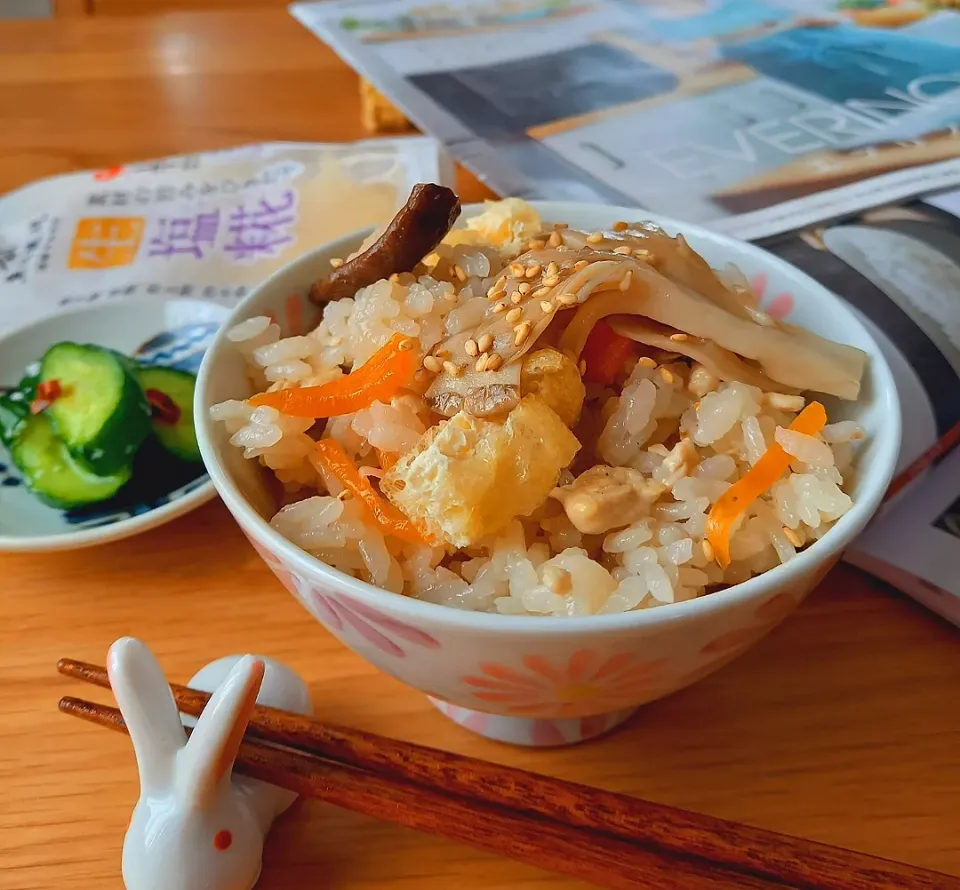 chiemiさんの料理 EVERINOでたっぷり舞茸の炊き込みご飯|ナオミさん