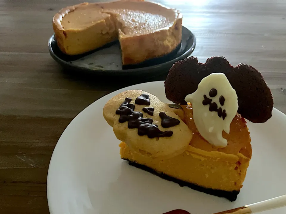 ハロウィンかぼちゃチーズケーキ|あおあおさん