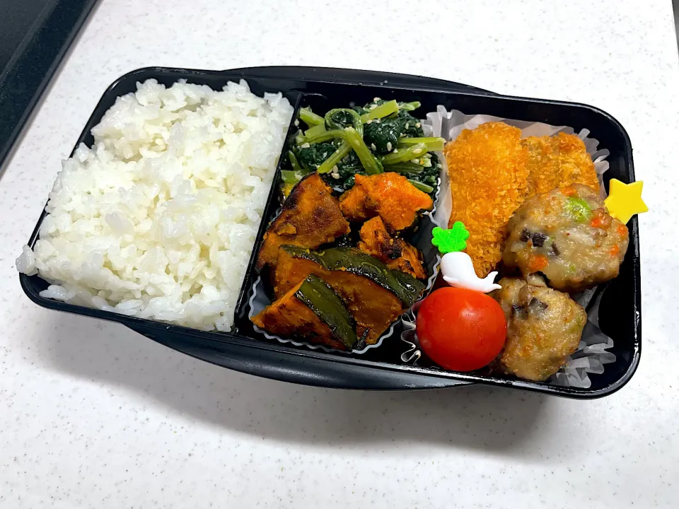 10/13 彼氏弁当⁂ほうれん草とチーズのささみカツ弁当|ゆさん