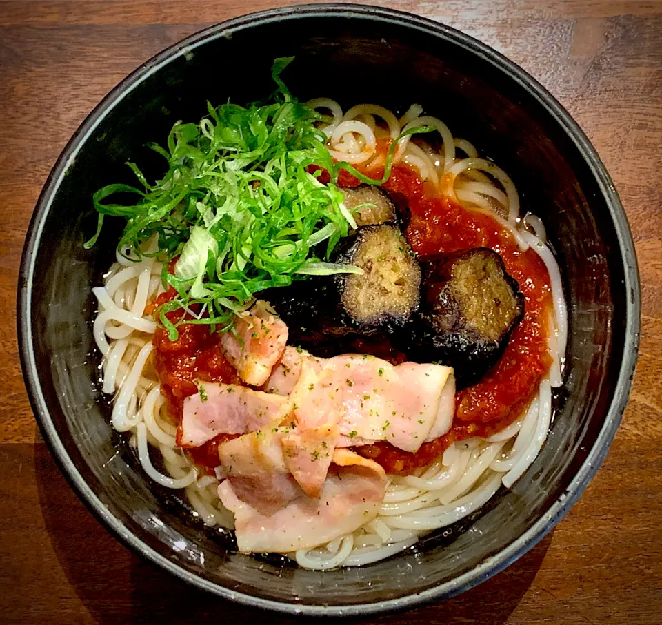 アラビアータ温めん|半田手延べそうめんの店 阿波や壱兆さん